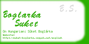 boglarka suket business card